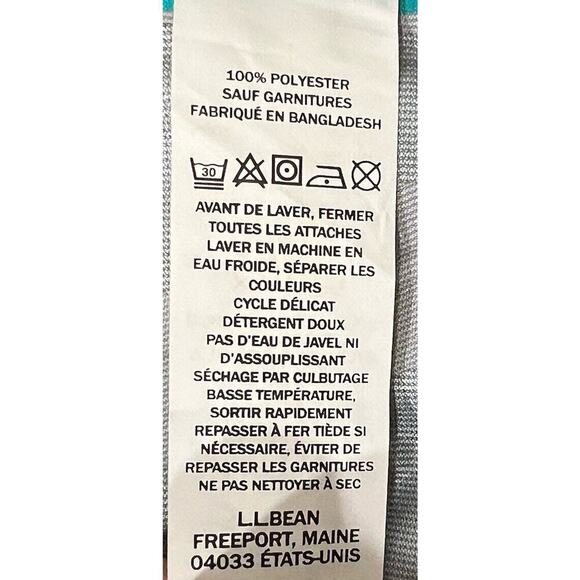 L.L. Bean Double Up Outerwear System Rain Jacket Girls Sz M 5-6 Teal *flaw Arm - Picture 11 of 14